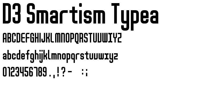 D3 Smartism TypeA font